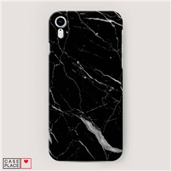 Пластиковый чехол Черный минерал на iPhone XR (10R)