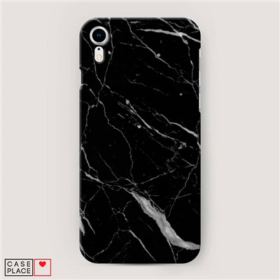Пластиковый чехол Черный минерал на iPhone XR (10R)