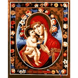 Картина по номерам 40х50 GX 22605 Феодотьевская икона Божией Матери
