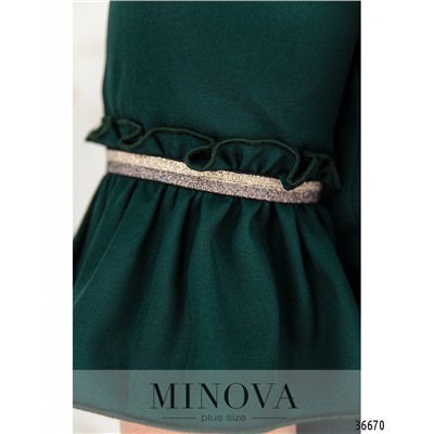 Платье №223Б-темно-зеленый