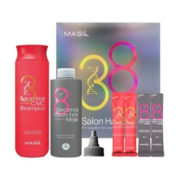 Masil Набор для волос 38Seconds Salon Hair Set(Шампунь для волос 300мл+8мл*28шт, Маска для волос 200мл+8мл*2шт)