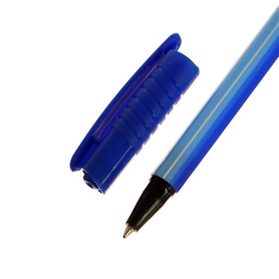 Ручка шариковая Calligrata "Полоски", стержень синий, МИКС