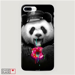 Пластиковый чехол Панда police на iPhone 8 Plus