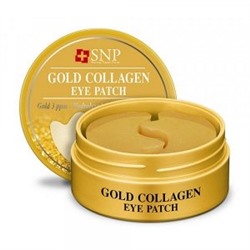 Многофункциональные гидрогелевые патчи с золотом и коллагеном SNP Gold Collagen Eye Patch 60шт