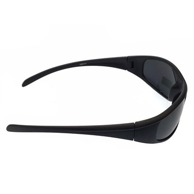 Стильные мужские очки Neo в чёрной матовой оправе с затемнёнными линзами.