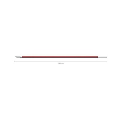 Стержень шариковый ErichKrause, узел 1.0 мм, длина 140 мм, для ручек R-301 Stick и др., чернила красные