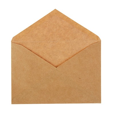 Конверт почтовый крафт С6, 114 х 162 мм, треугольный клапан, клей, 80-90 г/м2, в упаковке 1000 штук