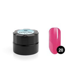 Гель-краска для дизайна ногтей TNL №20 (ярко-розовый), 6 мл.