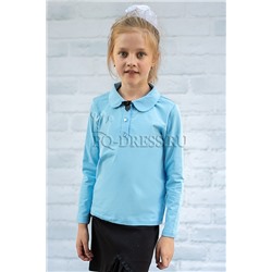 Блузка школьная, арт.801, цвет голубой