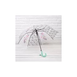 Зонт для девочки, полуавтомат (Единорог)