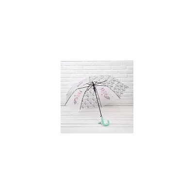 Зонт для девочки, полуавтомат (Единорог)