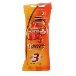 Одноразовые станки Bic 3 (коричневый пакет) (2шт)