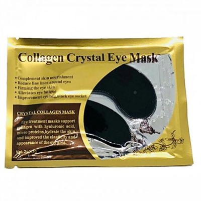 Коллагеновая маска под глаза Collagen Crystal Eye Mask черная 2 шт оптом