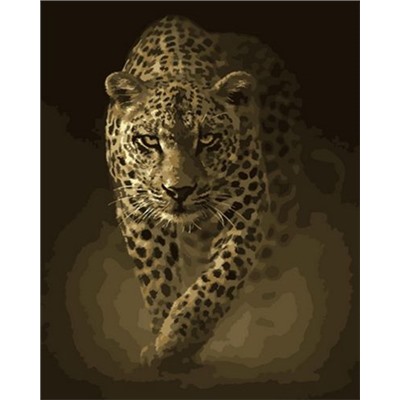 Картина по номерам 40х50 OK 10238 Эксклюзив!!! Крадущийся леопард