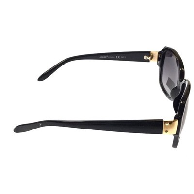Стильные женские очки оверсайз Astiy чёрного цвета с затемнёнными линзами.