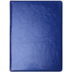 Ежедневник недатир. A5, 136л., Кожевенная мануфактура Gloss, синий, КОЖА