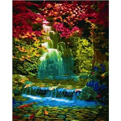 Картина по номерам 40х50 GX 33501 Эксклюзив!!! Тропический водопад