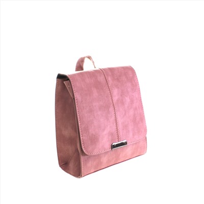 Миниатюрная сумка-рюкзачок Titanium из эко-кожи цвета розовой пудры.