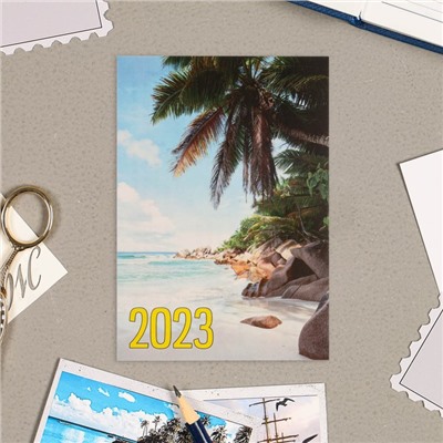 Карманный календарь "Райский уголок" 2023 год, 7 х 10 см, МИКС