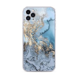 Силиконовый чехол Морозная лавина синяя на iPhone 11 Pro Max