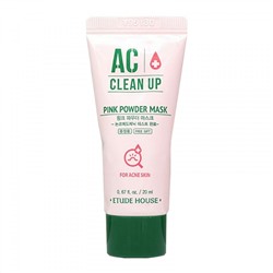 ETUDE HOUSE AC Clean Up Pink Powder Mask Розовая маска с каолином для проблемной кожи, 100мл