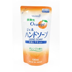 JP/ Rocket Soap Weakly Acidic Orange Gel Hand Soap Refill Жидкое мыло для рук Апельсин (сменный блок), 190мл/ПЭТ