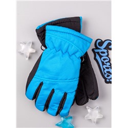 Перчатки-дутики зимние детские, голубой