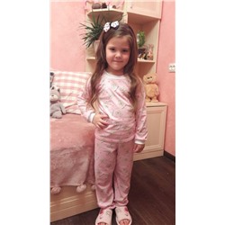 Н3 пижама детская (кулирка)(розовая) (в ассортименте)