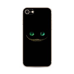 Силиконовый чехол Зеленоглазый чеширский кот на iPhone 7