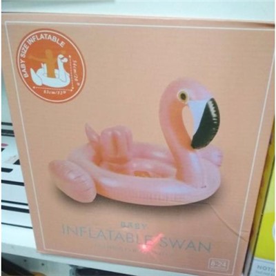 Детский Надувной круг фламинго Inflatable swan baby оптом