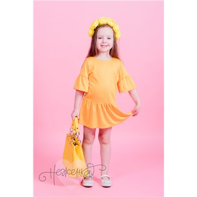 Детское платье "Лето" ДП 541 Family look (желтый)