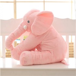 Мягкая игрушка-подушка слон Розовая 40 см