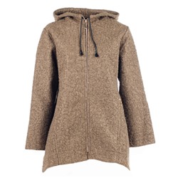 Женское пальто асимметричное на молнии 249238 размер 50, 52