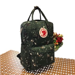 Стильный городской рюкзак Lovekan из износостойкой ткани цвета зелёного опала с абстракцией.