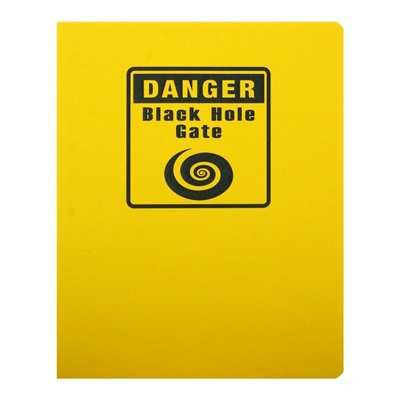 Тетрадь 48 листов в клетку TOTAL YELLOW. Danger, обложка дизайнерский картон, блок 60 г/м2, МИКС